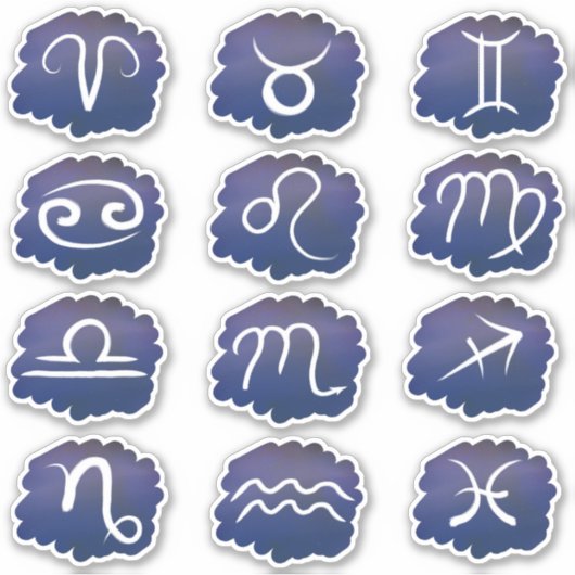 Zodiac Sign Sticker Pack (Vorderseite)