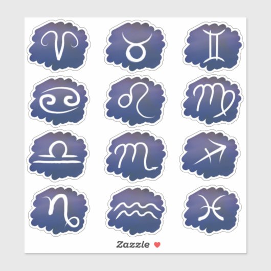 Zodiac Sign Sticker Pack (Blatt)