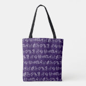 Zodiac Sign Tasche (Lila) (Rückseite)