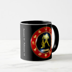 Zodiac Sign Tasse Aquarius