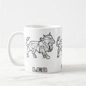 Zodiac Sign Tasse: Leo Kaffeetasse (Links)