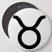 Zodiac sign Taurus Button (Vorne & Hinten)