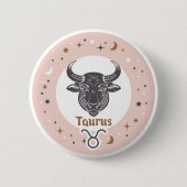 Zodiac Sign Taurus Button (Vorderseite)