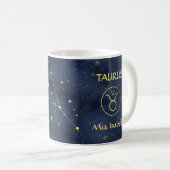Zodiac Sign Taurus & Celestial Cat Tasse (VorderseiteRechts)