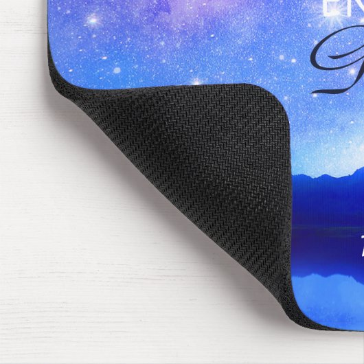Zodiac Sign Taurus Dreamy Star Sky Quote Mousepad (Ecke)