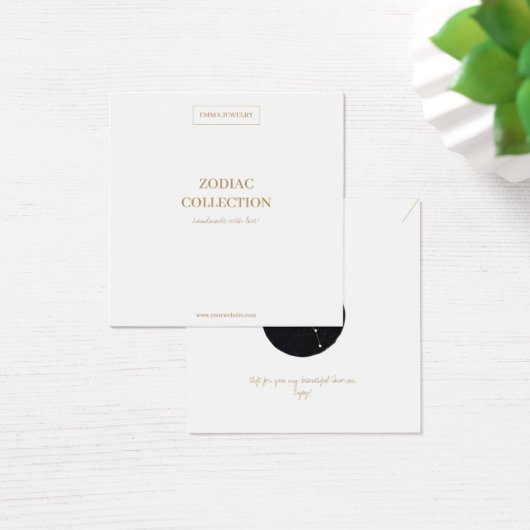 Zodiac Sign Taurus Juwelier Display Card (Schreibtisch)