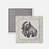Zodiac Sign Taurus Magnet (Vorderseite/Rückseite)