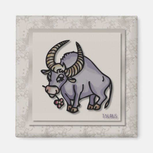 Zodiac Sign Taurus Magnet (Vorne)