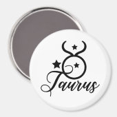 Zodiac Sign Taurus Magnet (Vorderseite/Rückseite)