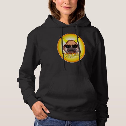 Zodiac Sign Taurus Monkey Banana Hoodie (Vorderseite)