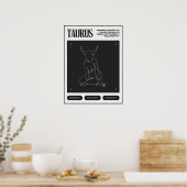 Zodiac Sign Taurus Poster (Küche)