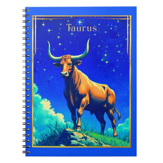 Zodiac Sign Taurus Rooted in Earth and Sky Notizblock (Vorderseite)