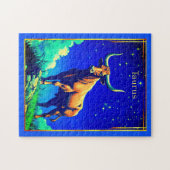 Zodiac Sign Taurus Rooted in Earth and Sky Puzzle (Horizontal)