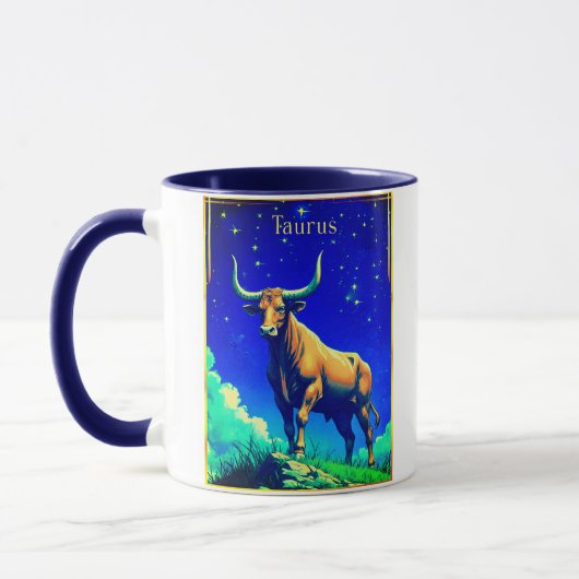 Zodiac Sign Taurus Rooted in Earth and Sky Tasse (Links)