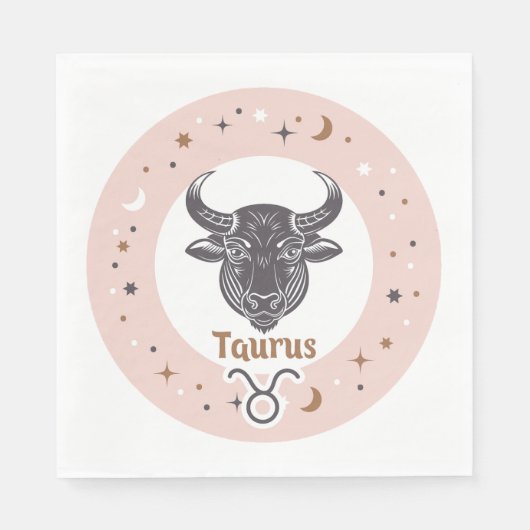 Zodiac Sign Taurus Serviette (Vorderseite)