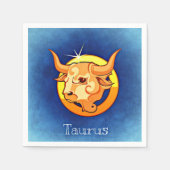 Zodiac_Sign_Taurus Serviette (Vorderseite)