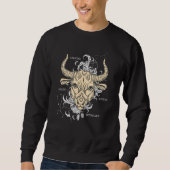 Zodiac Sign Taurus Sweatshirt (Vorderseite)