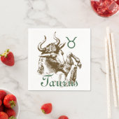 Zodiac Sign Taurus Symbol Serviette (Beispiel)