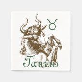 Zodiac Sign Taurus Symbol Serviette (Vorderseite)