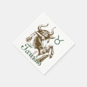 Zodiac Sign Taurus Symbol Serviette (Ecke)