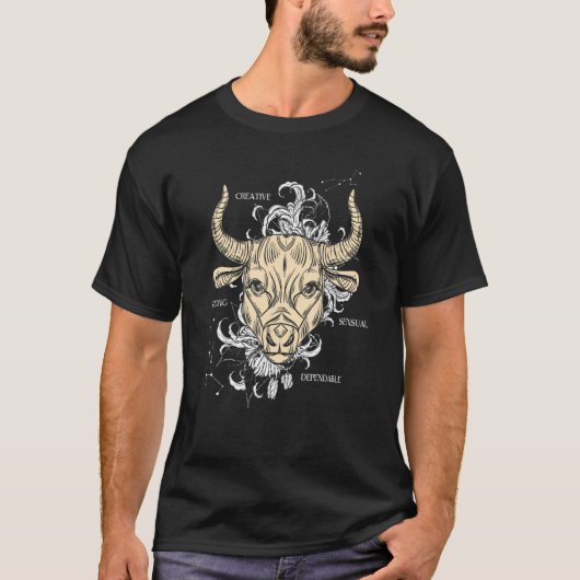 Zodiac Sign Taurus T-Shirt (Vorderseite)