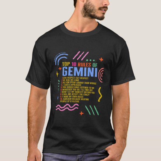 Zodiac Sign Top 10 Regeln der Gemini Astrologie (Vorderseite)