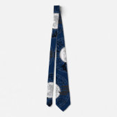 Zodiac Sign - Virgo.b D Blue BG Krawatte (Rückseite)