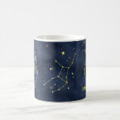 Zodiac Sign Virgo & Celestial Cat Tasse (Mittel)