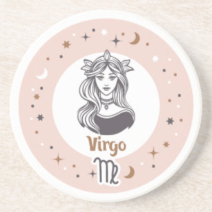Zodiac Sign Virgo Getränkeuntersetzer