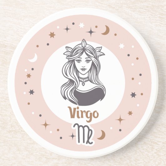 Zodiac Sign Virgo Getränkeuntersetzer (Vorne)