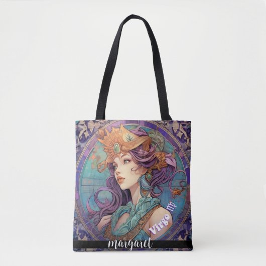 Zodiac Sign Virgo Girl Tasche (Vorderseite)