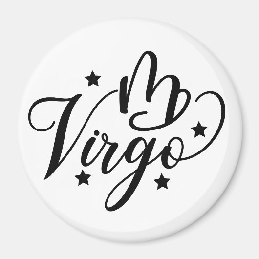 Zodiac Sign Virgo Magnet (Vorne)