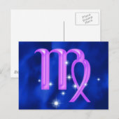Zodiac sign Virgo Postkarte (Vorne/Hinten)
