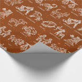 Zodiac Sign Wrapping Paper (Orange) Geschenkpapier (Ecke)