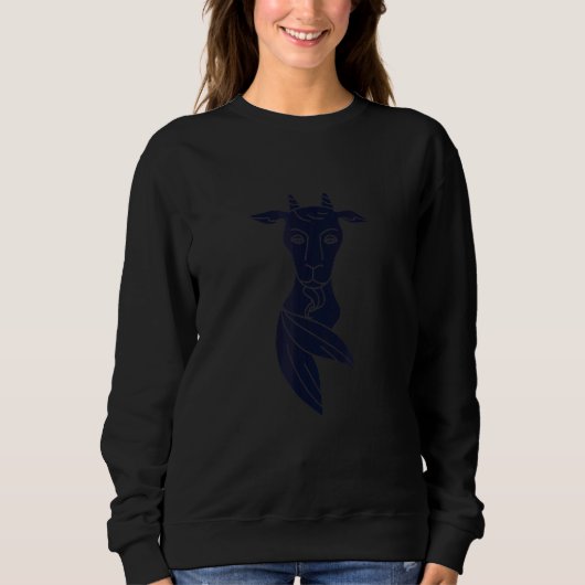 Zodiac Sign Zodiac Sign Capricorn Motif Sweatshirt (Vorderseite)