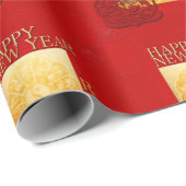 Zodiac signalisiert Yin Yang Chinesischer Rat Jahr Geschenkpapier (Rolleneckpunkt)