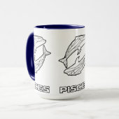 Zodiac-Signatur-Tasse: Fische Tasse (Vorderseite Links)