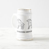 Zodiac-Signatur-Tasse: Steinbock Bierglas (Vorderseite Links)