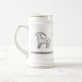 Zodiac-Signatur-Tasse: Steinbock Bierglas (Links)