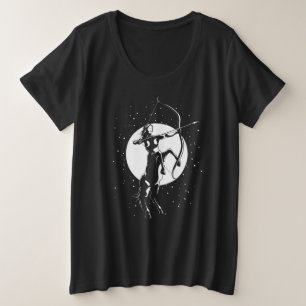 Zodiac Signature Illustration - Sagittarius Große Größe T-Shirt