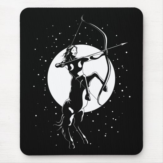 Zodiac Signature Illustration - Sagittarius Mousepad (Vorne)