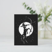 Zodiac Signature Illustration - Sagittarius Postkarte (Stehend Vorderseite)