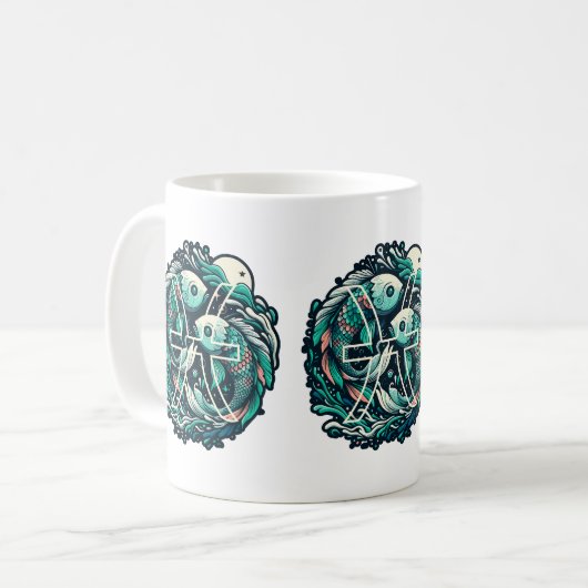 Zodiac-Signierserie - Fische Kaffeetasse (Vorderseite Links)