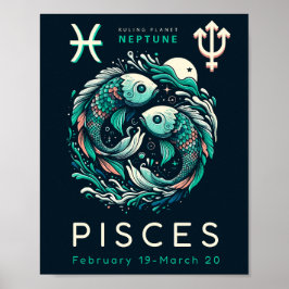 Zodiac-Signierserie - Fische Poster