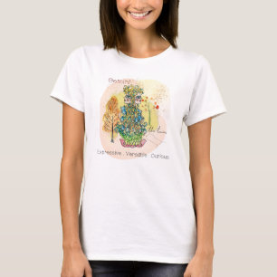 Zodiac signiert Whimsistische Kunst T-Shirt