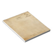 Zodiac Signing Capricorn - Personalizable Notepad Notizblock (angewinkelt)