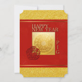 Zodiac Signing Pig Papercut Chinesisches Jahr 2019 Einladung (Vorderseite)