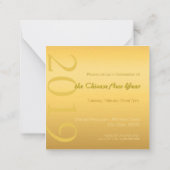 Zodiac Signing Pig Papercut Chinesisches Jahr 2019 Mitteilungskarte (Rückseite)