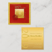 Zodiac Signing Pig Papercut Chinesisches Jahr 2019 Mitteilungskarte (Vorne/Hinten)