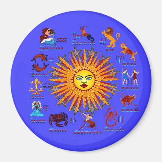 Zodiac-Signs-All-V-1 Magnet (Vorne)